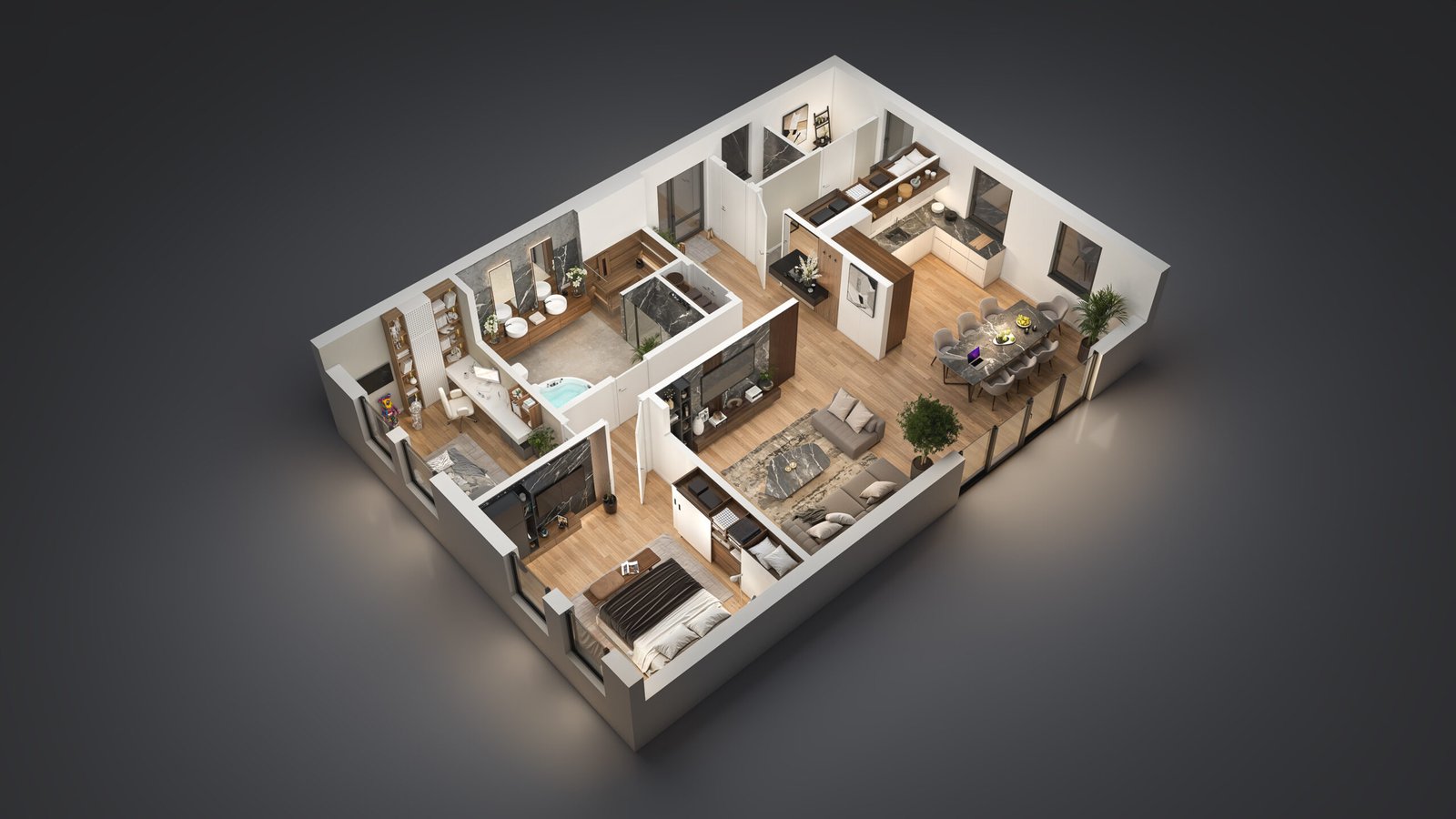 2D and 3D Floorplans visualization by ARTMOUNT
