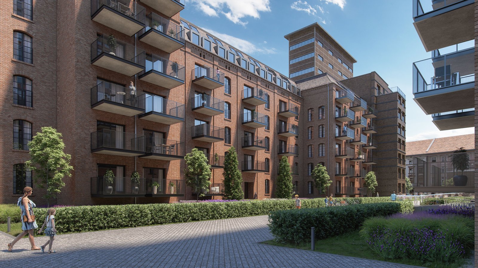 Malz Quartier architectural visualization by ARTMOUNT