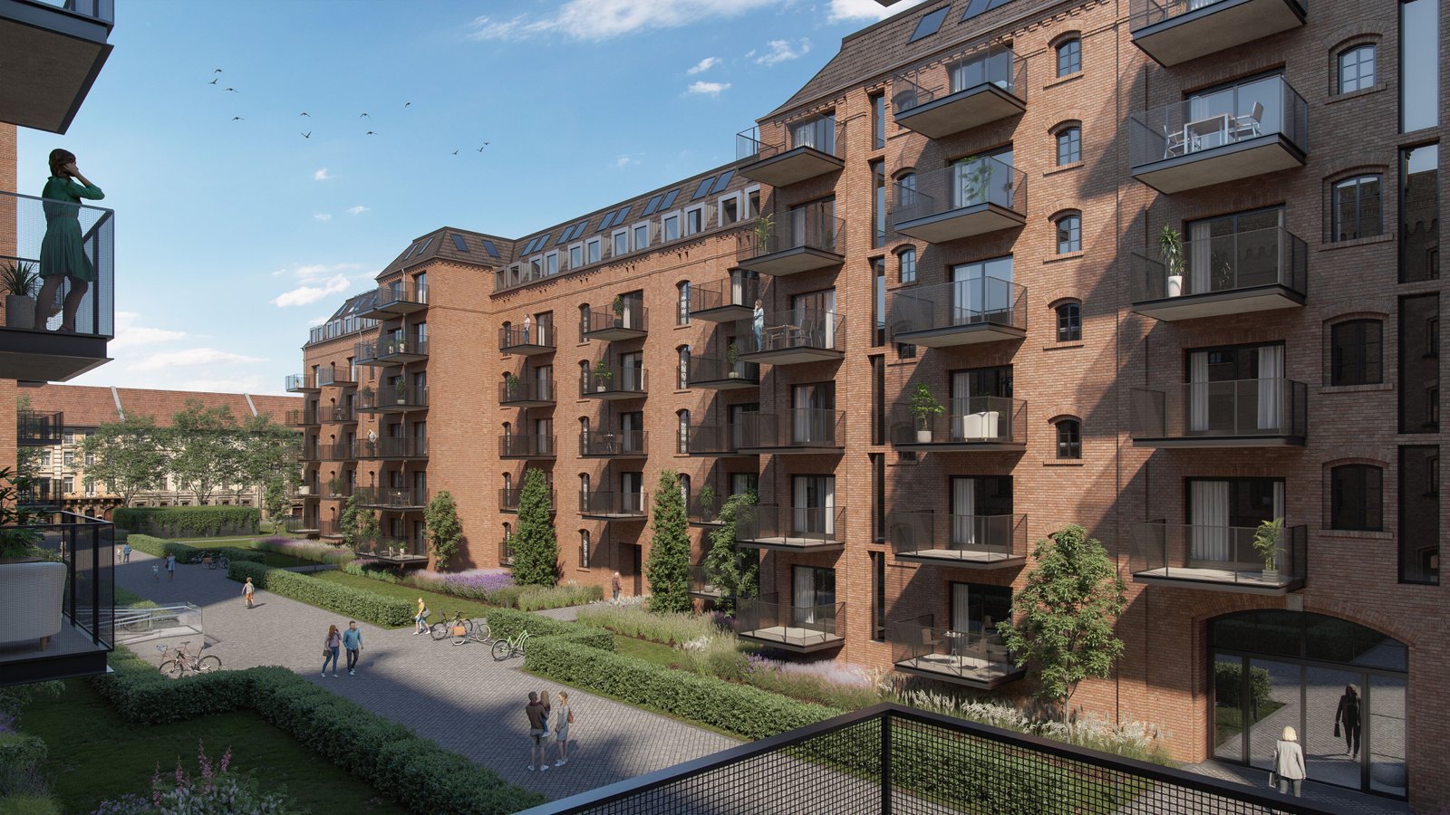 Malz Quartier architectural visualization by ARTMOUNT