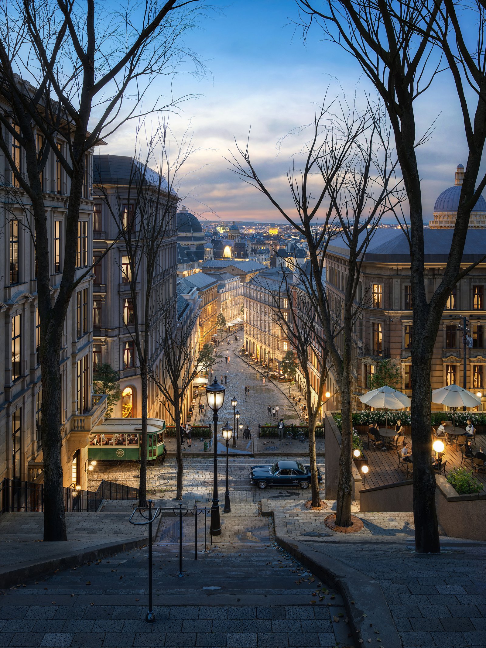 Montmartre architectural visualization by ARTMOUNT