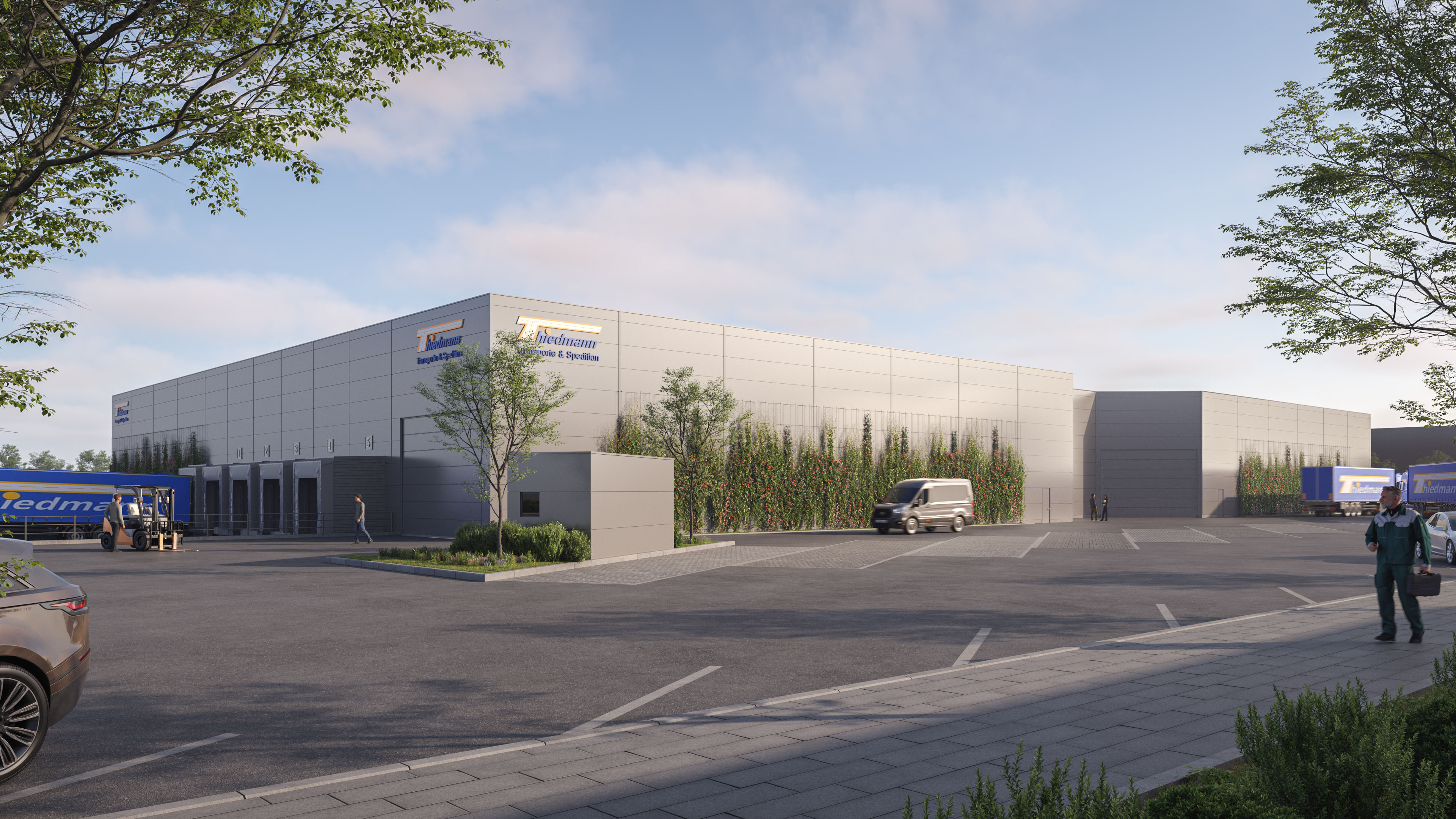 Logistikhalle modern logistics building in Leutkirch im Allgäu