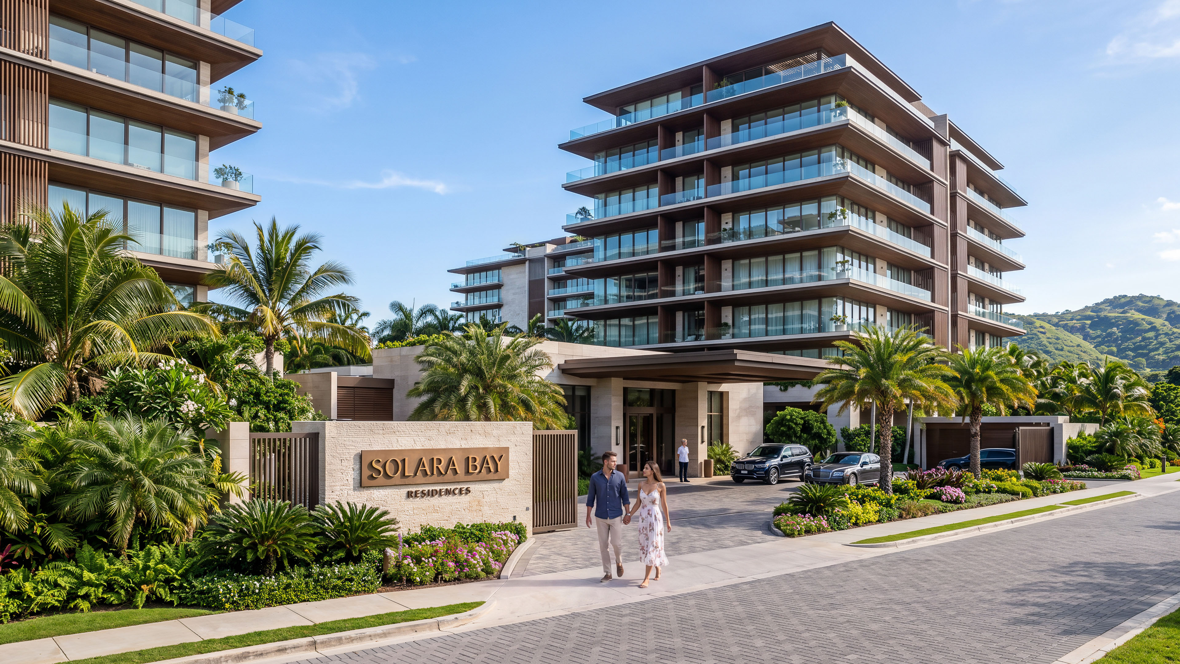 Solara Bay Residences main entrance in Punta Mita